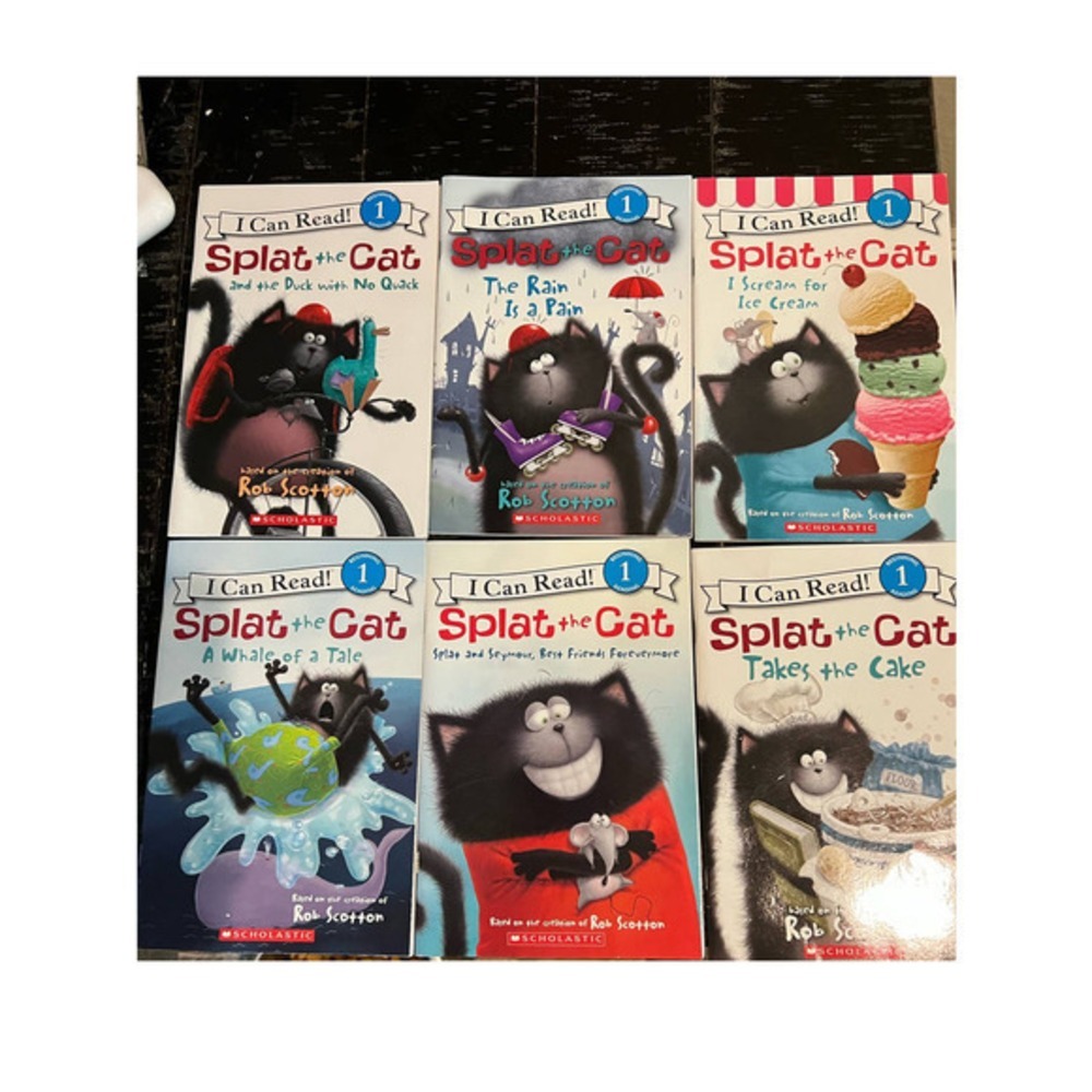 Scholastic Splat the Cat Books Kids OS Multi Excellent 10 Book Bundle Level 1